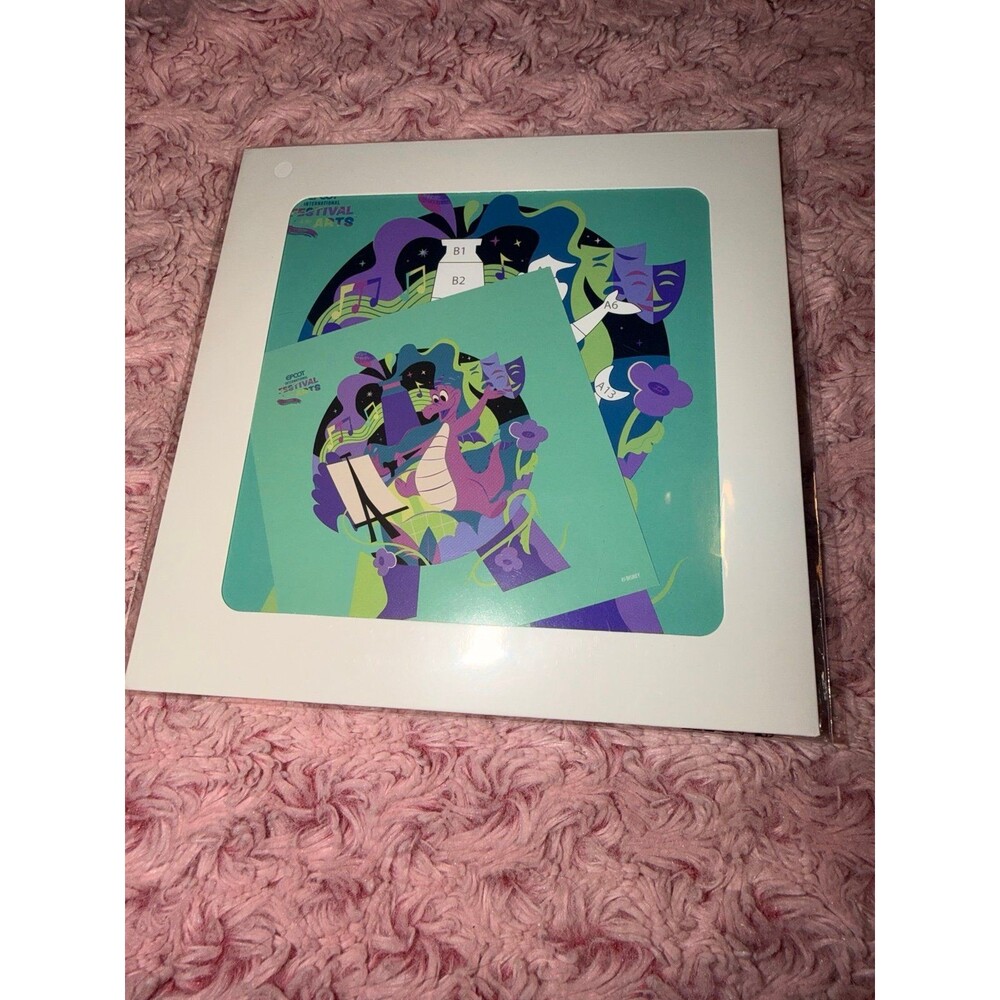 EPCOT Festival of the Arts Figment Paint-by-Number Mural Postcard Print